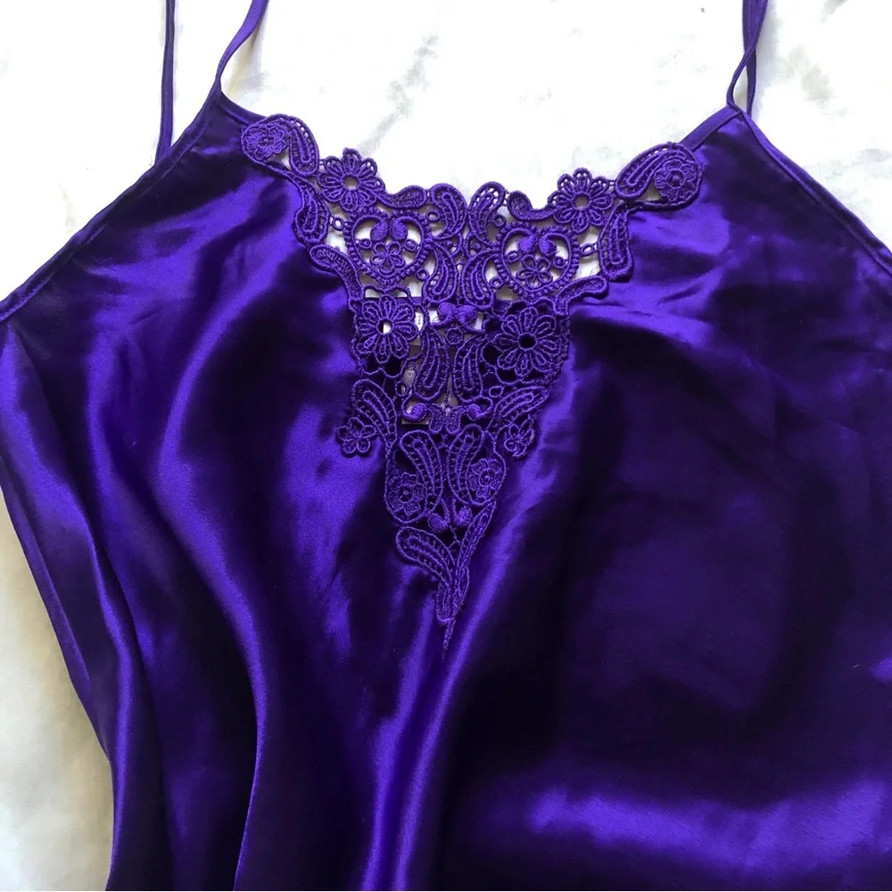 cinema etoile ⋆ vintage satin nightie - Picture 4 of 7